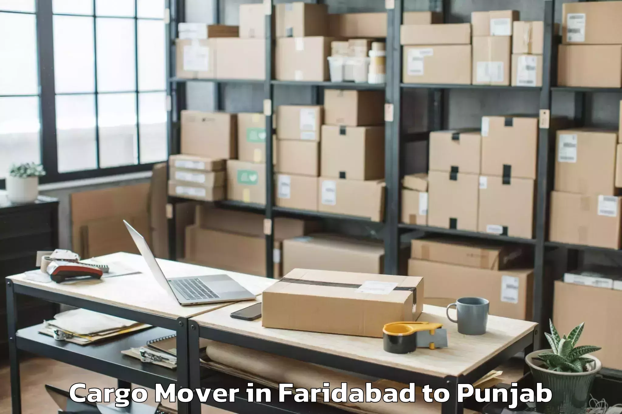 Efficient Faridabad to Sardulgarh Cargo Mover